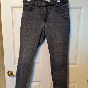 Universal Thread High Rise Skinny Jeans Size 14/32R Charcoal Grey Denim Preowned